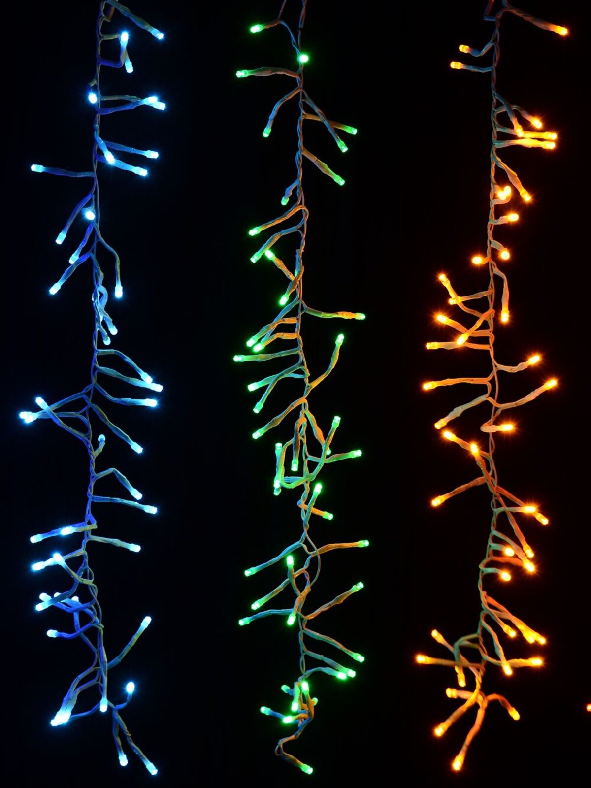 336 Multi Colour LED 90cm Firecracker Cluster Icicle Light — image 4