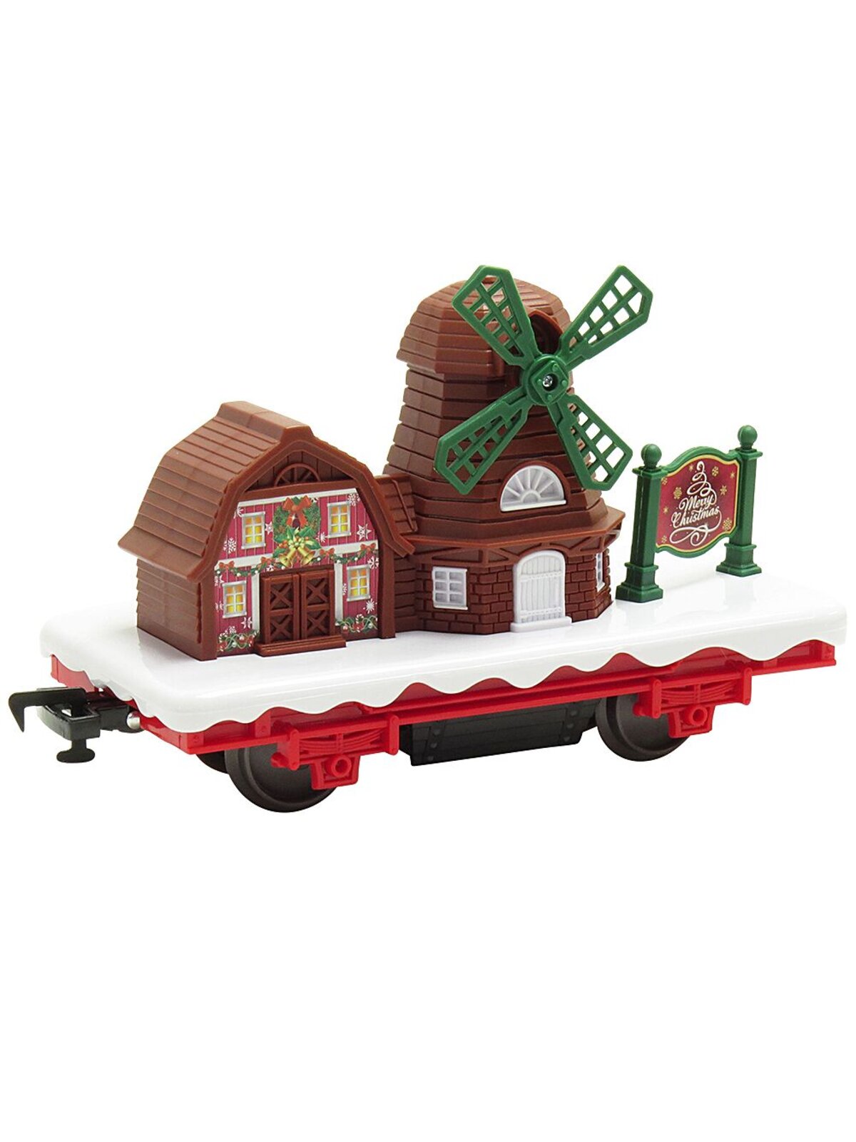 35 Piece Happy Holiday Express Christmas Train Set With Headlight & Music — image 4