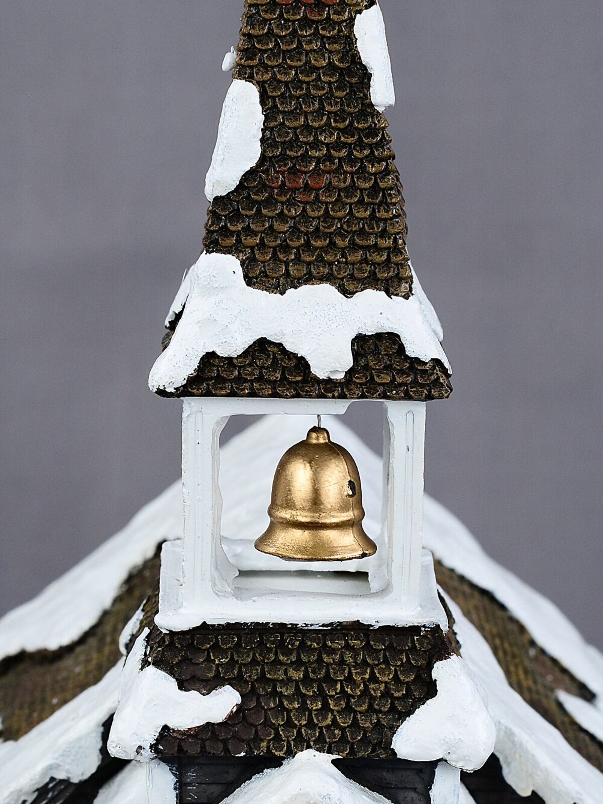 35cm Winter Church LED Christmas Village Scene With Animated Bell & Tree — image 9
