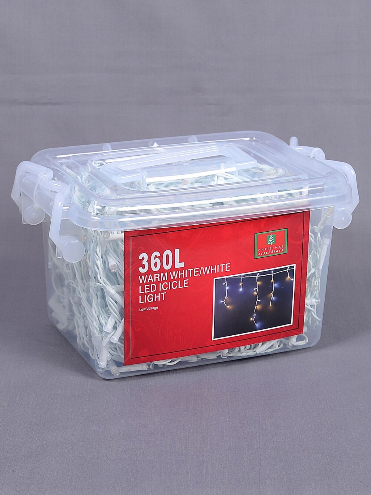 360 Warm & Cool White Concave Bulb LED Snowing Icicle String Light - 10m — image 4