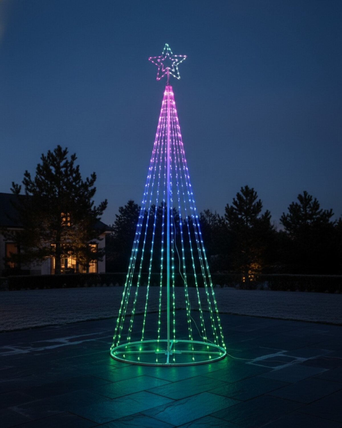 3.6m Outdoor Digital LED Gigantic Conical 3D Christmas Tree With App Control — image 4