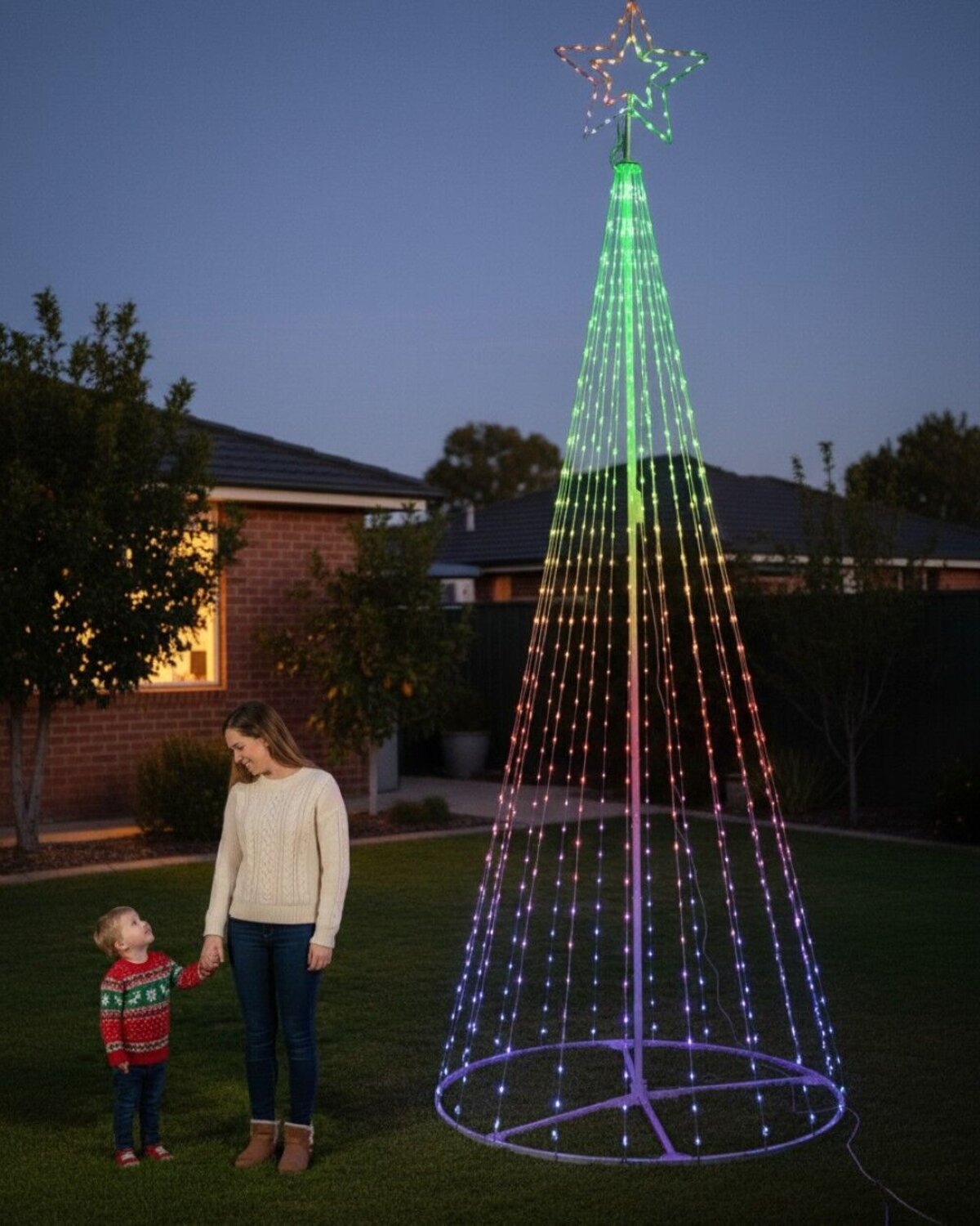 3.6m Outdoor Digital LED Gigantic Conical 3D Christmas Tree With App Control — image 5