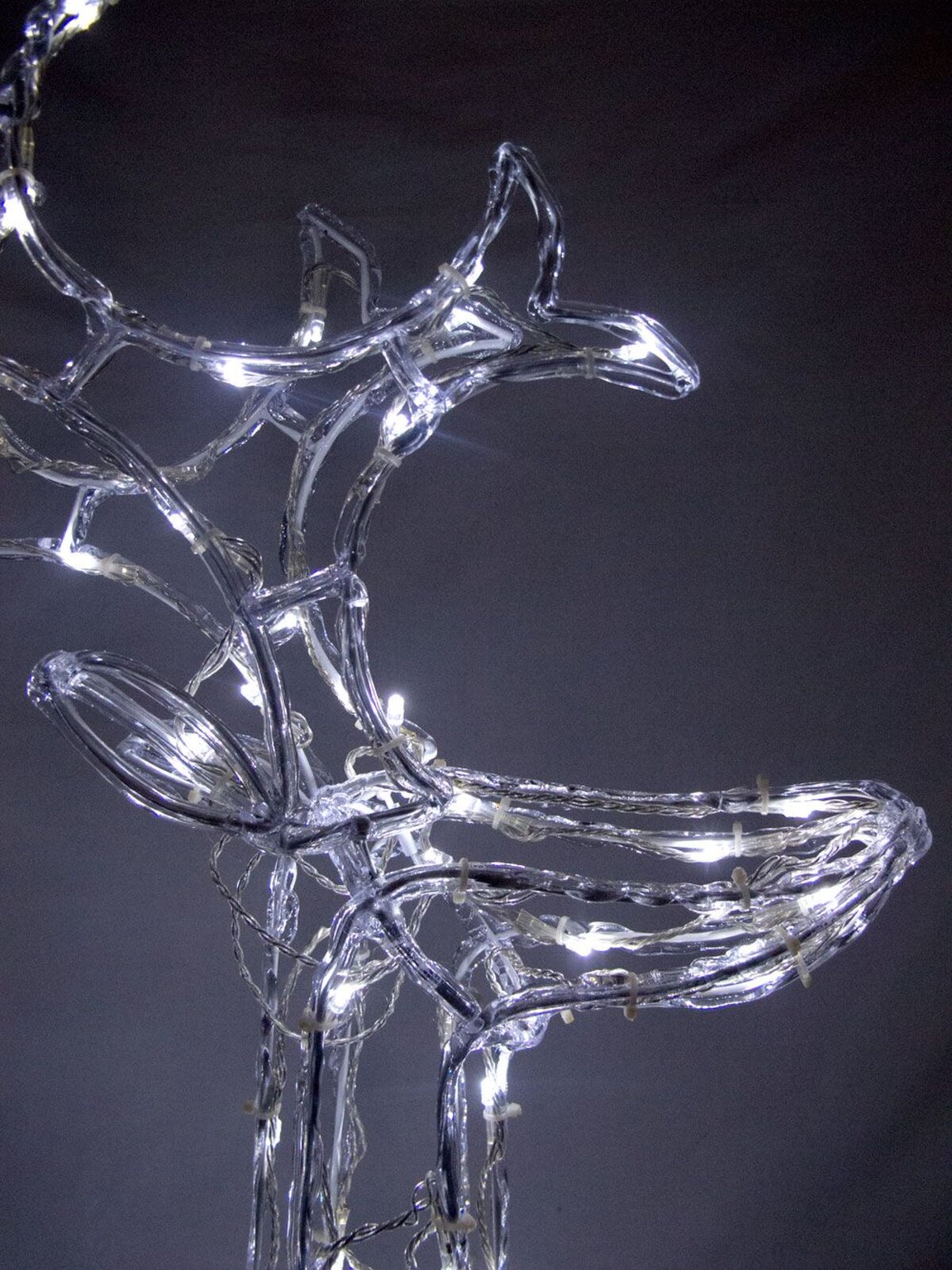 3D LED Ice-Look Prancing Deer Light Display - 1m — image 3
