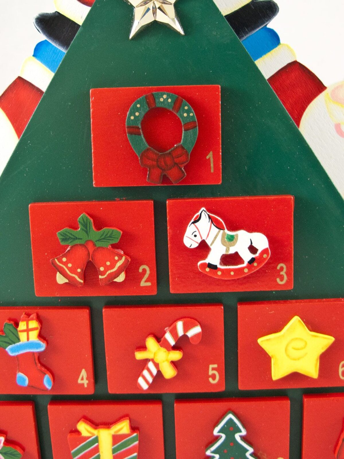 3D Tabletop Christmas Tree Shape Advent Calendar - 45cm