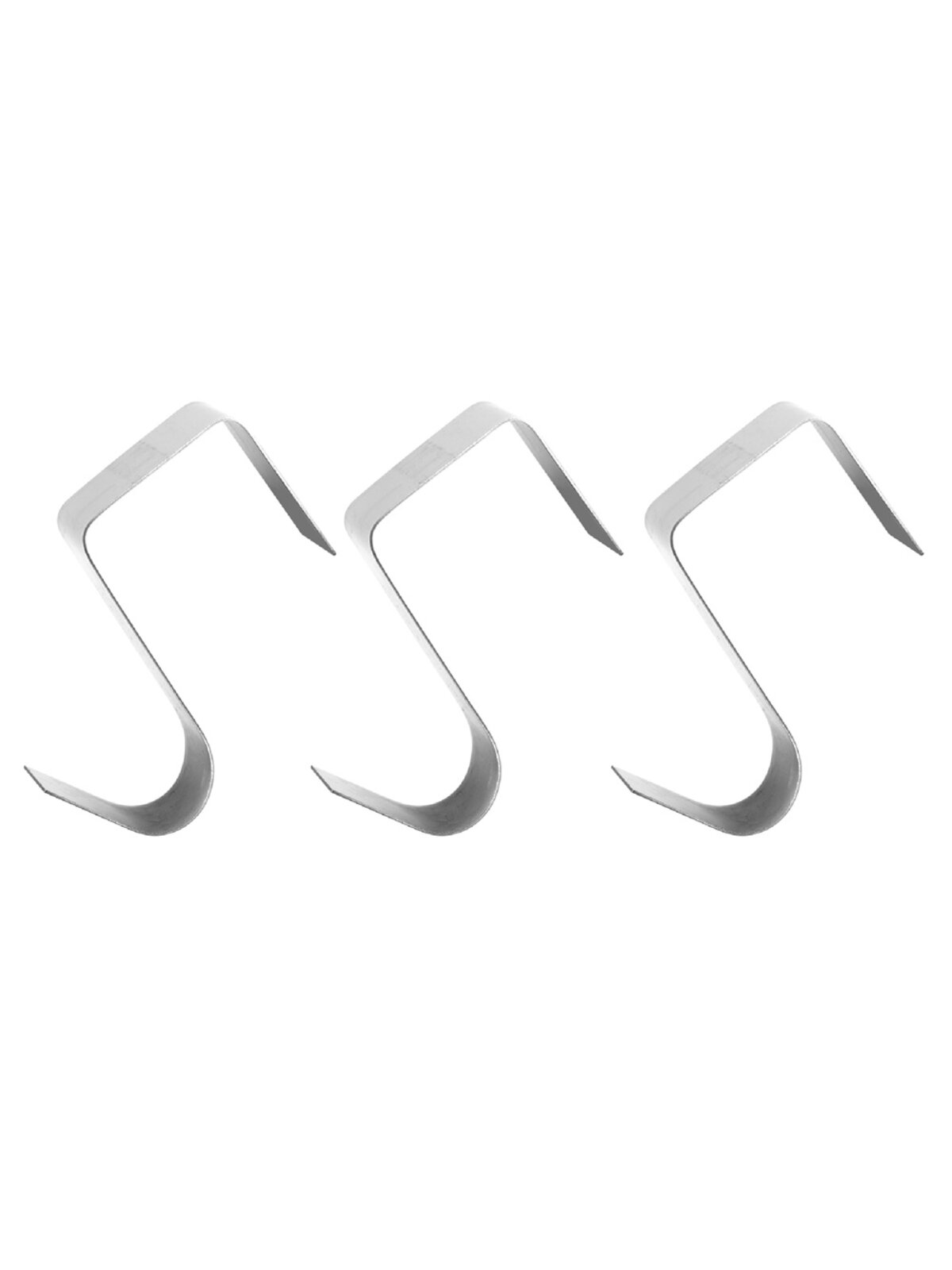 3x Stainless Steel Christmas Wreath Hangers | Over Door Hooks Hold 11kg — image 3
