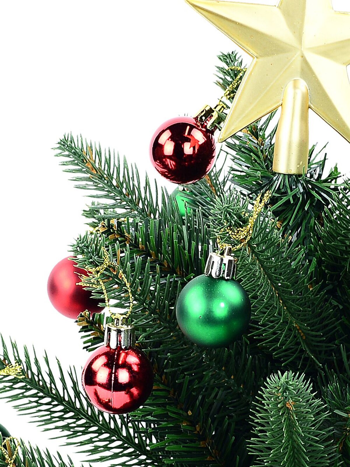 40cm Norway Spruce Decorated Tabletop Tree | 40 Tips & Red Hessian Base — image 3