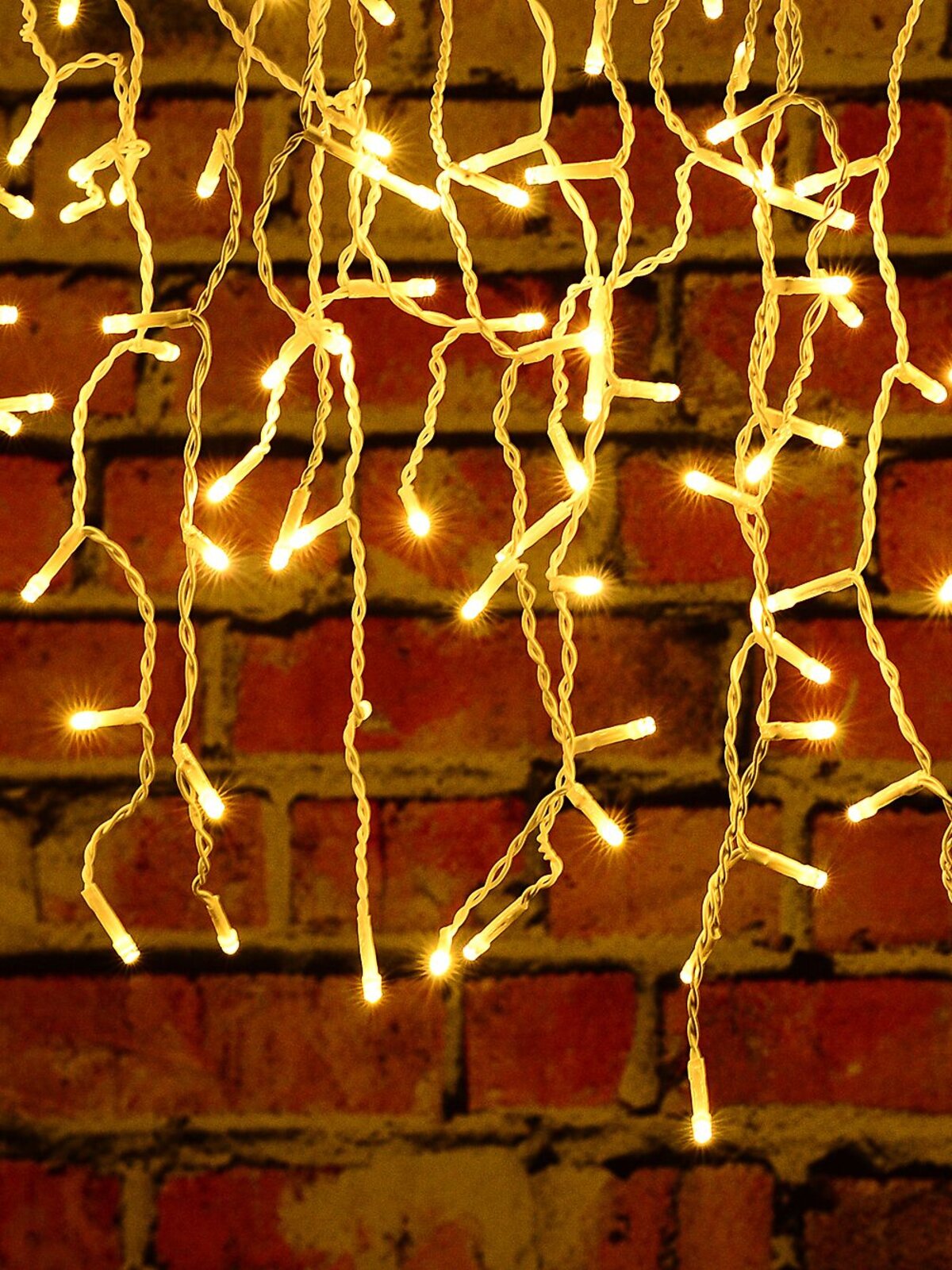 420 Warm White LED Icicle Lights 8 Function With Memory Hold | 10m — image 2