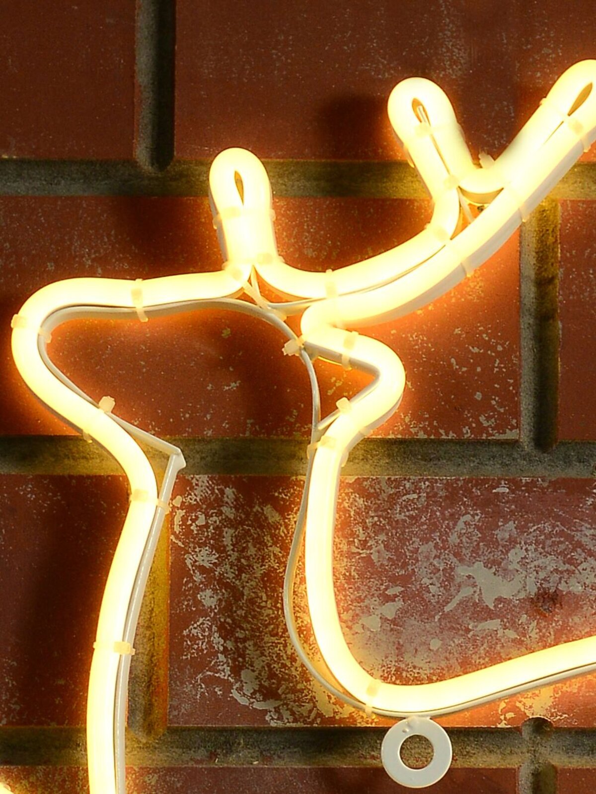 44cm Prancing Reindeer With Yellow Neon Flex Light Display — image 4