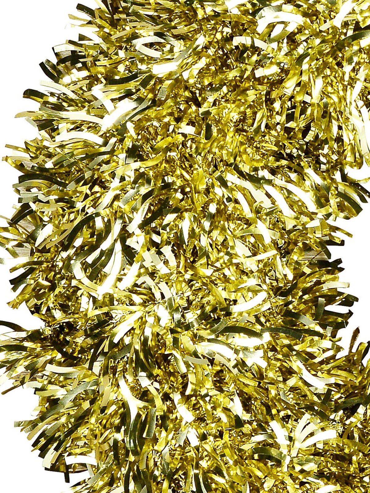 48cm Metallic Gold Christmas Wreath Tinsel Plaque Ornament — image 3