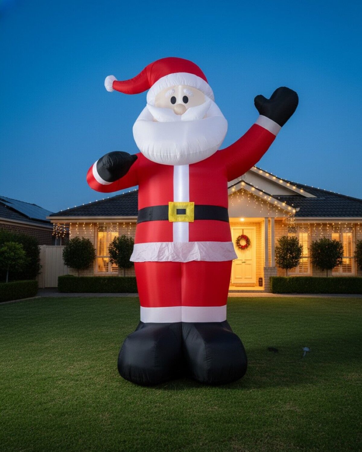 4m Gigantic Greeting Santa | LED Outdoor Inflatable — image 2