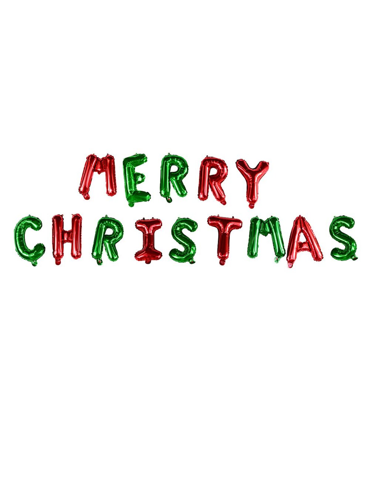 4m Red & Green Merry Christmas Inflatable Letter Bunting — image 3
