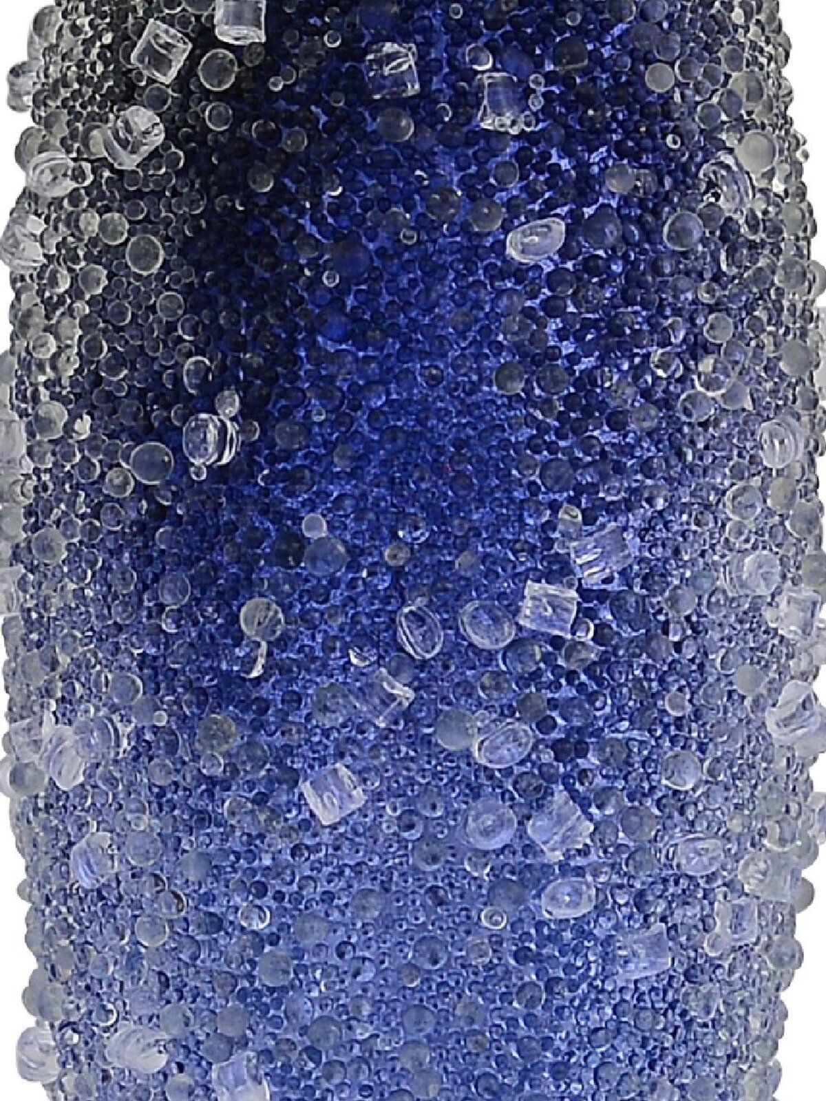4x 33cm Blue With Frost Look Christmas Oval Finials — image 4