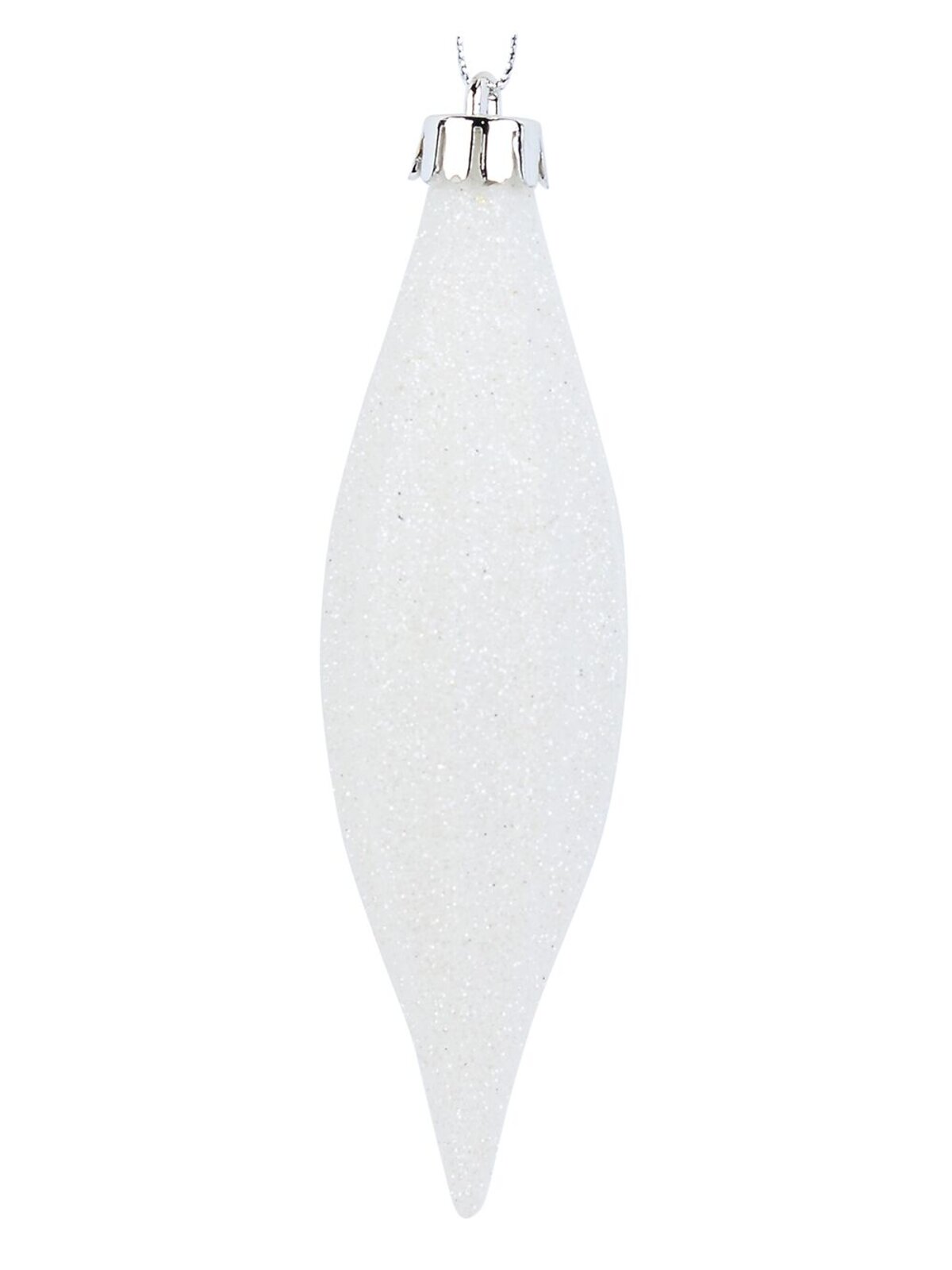 4x Icy White Lustrous Signature Iridescent Finial Drop | 14cm — image 4