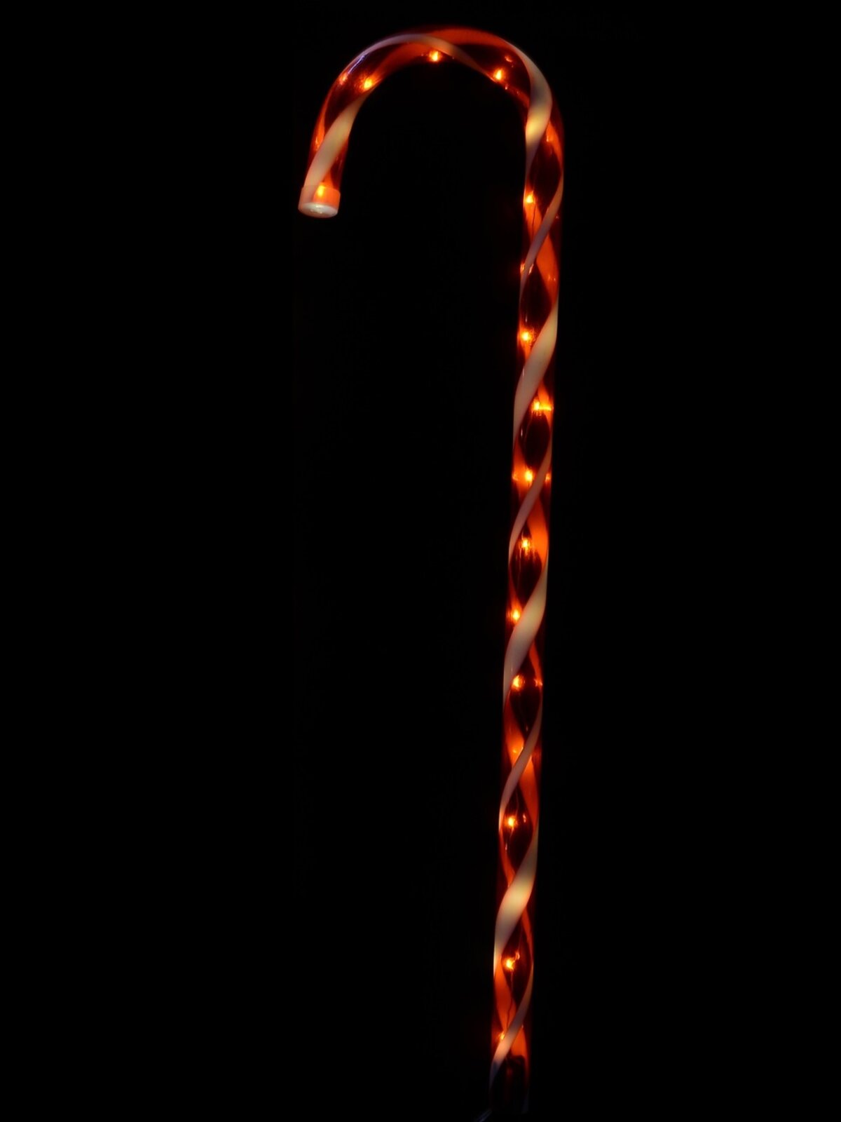 4x LED Christmas Candy Cane Path Lights - Red & White Garden Stakes | 80cm — image 2