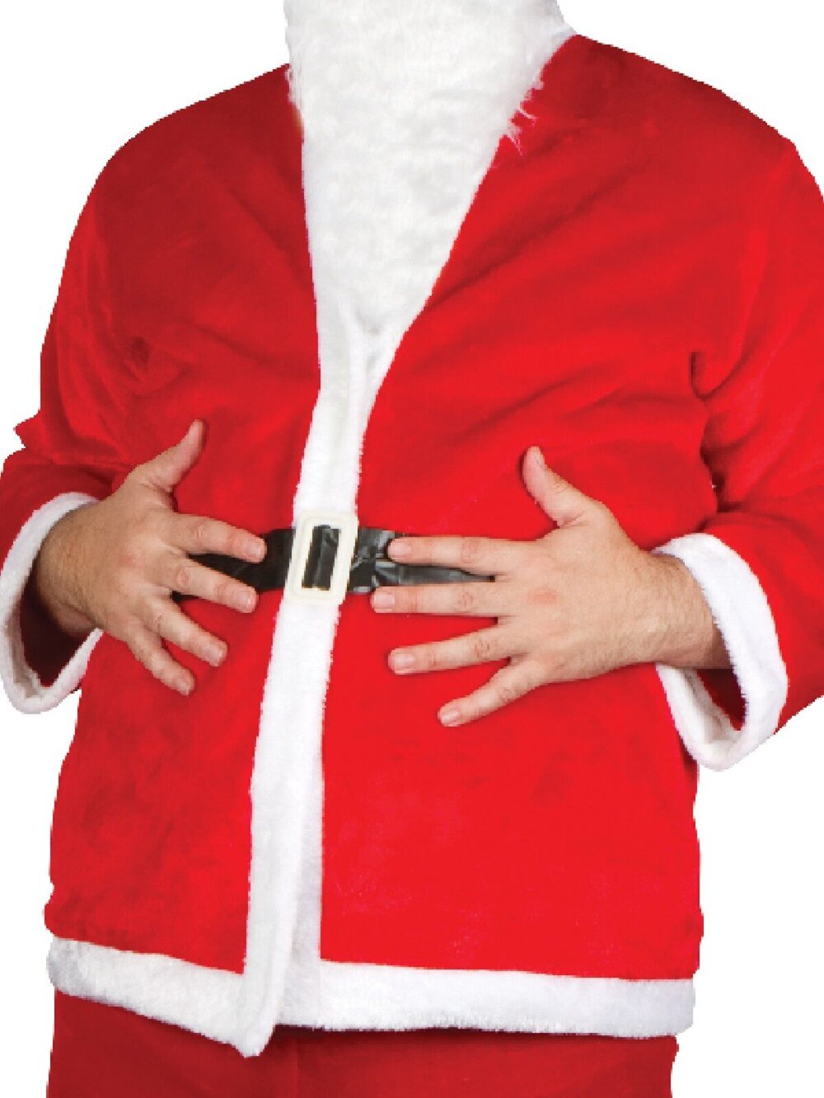 5 Piece Christmas Santa Suit Costume - One Size Fits Most Adults — image 3