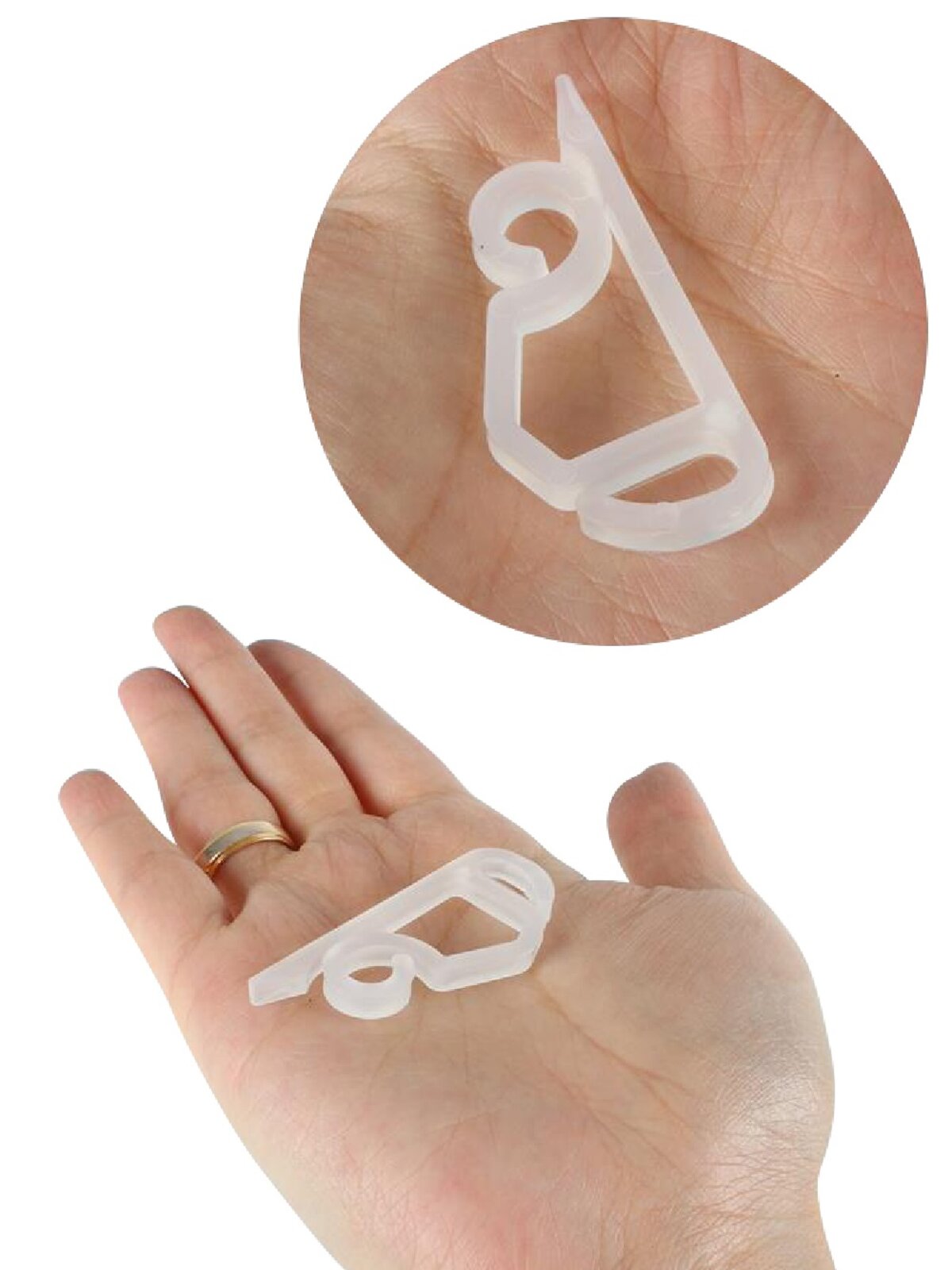 50 Reusable Outdoor Gutter Clips Christmas Light Accessory — image 3