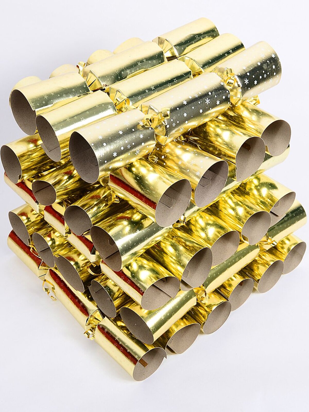50x Gold Foil With Stars Pattern Christmas Bon Bons (Crackers) | 30cm — image 2
