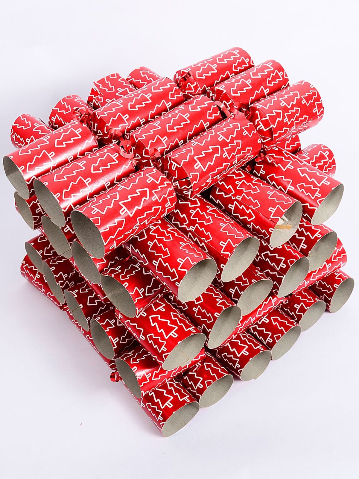 50x Red With Tree Silhouettes Pattern Christmas Bon Bons (Crackers) | 31cm — image 5