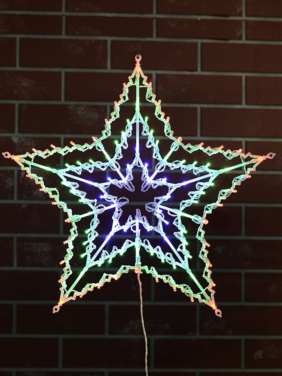 53cm Concentric Stars Multi Colour LED Outdoor Christmas String Light Display — image 5