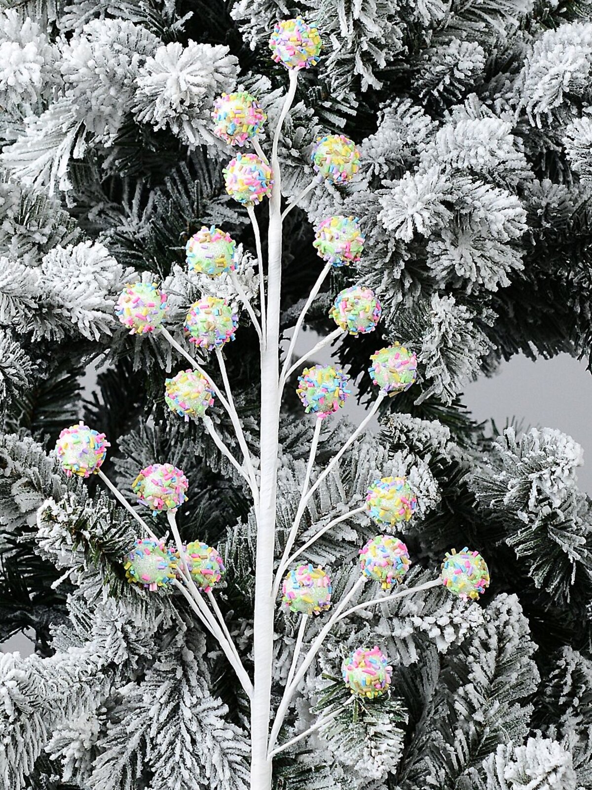 Hundreds & Thousands Cake Pops Fairy Floss Long Christmas Stem | 54cm — image 2