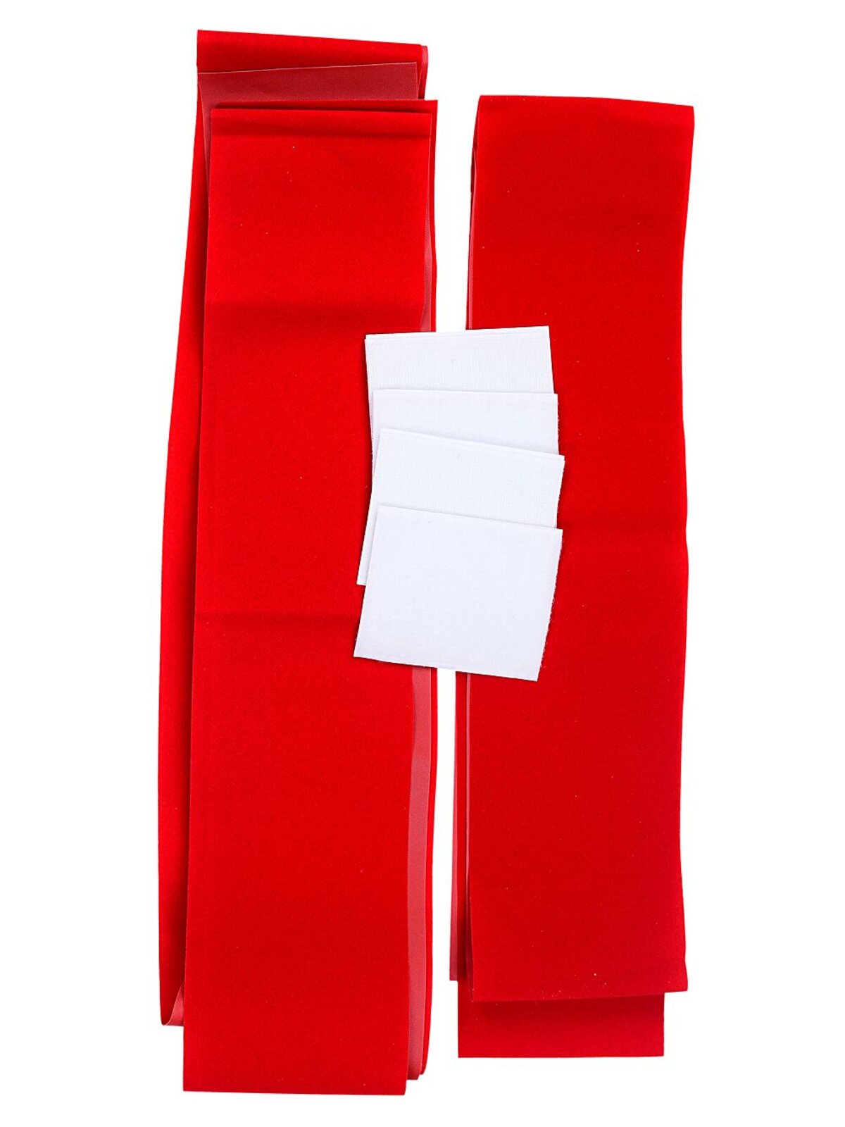 Red Felt Whimsical Monumental Front Door Bow & Ribbon | 55cm — image 4