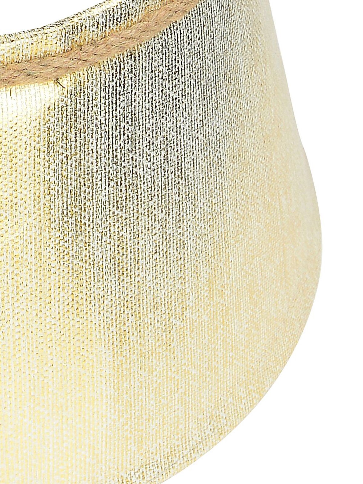 58cm Gold On White Textured Rope Knot Christmas Tree Collar — image 3