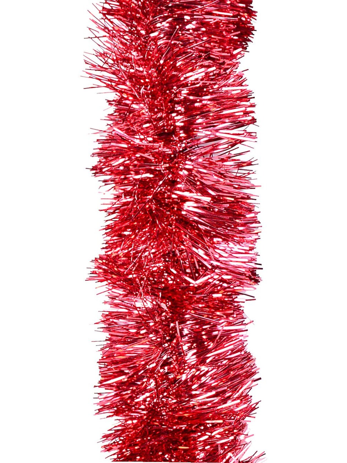 5m Red Metallic Fir Needle 8ply 15cm Tinsel Garland — image 3