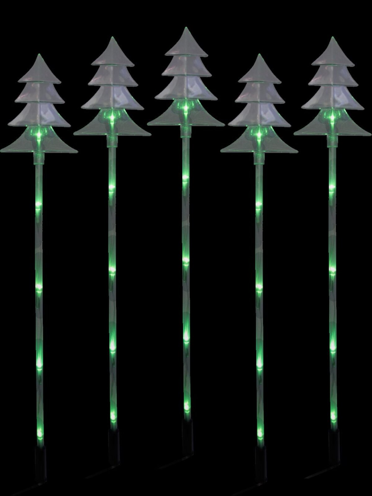 6 Green LED Tree Solar Stake Light - 66cm — image 2