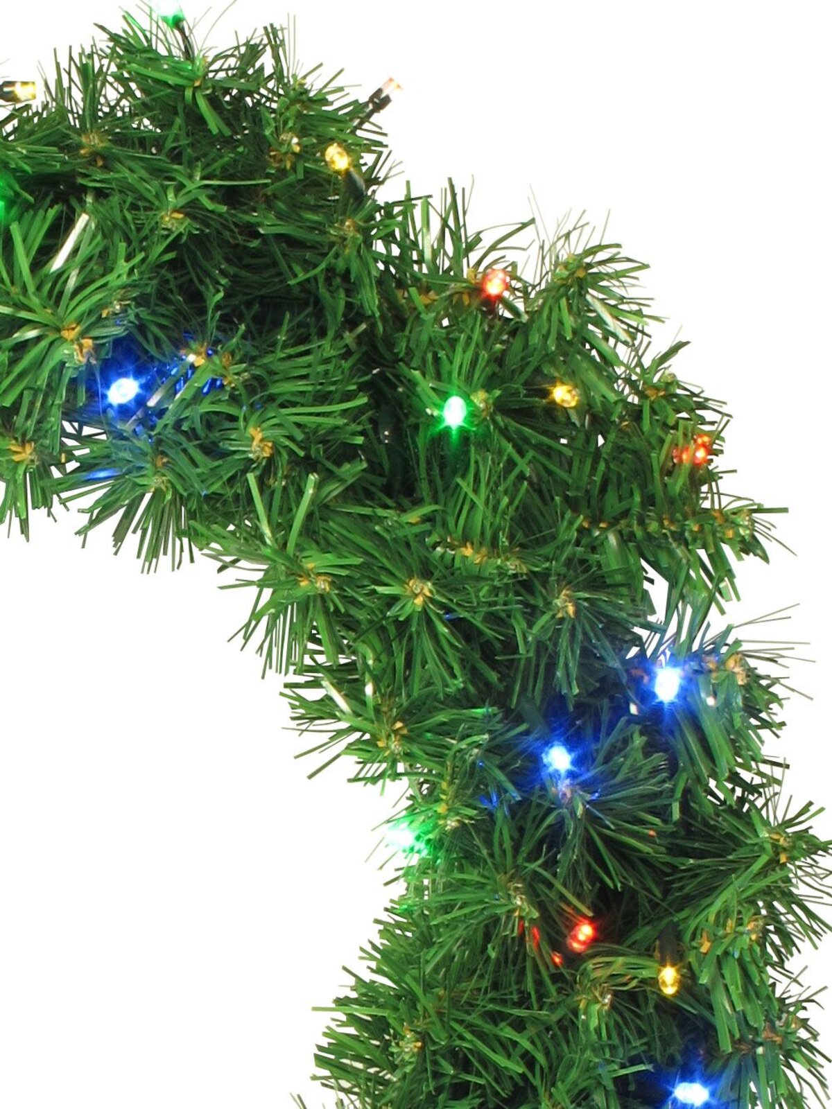 60 Multi Colour Lighting Connect LED Pine Wreath - 50cm — image 6