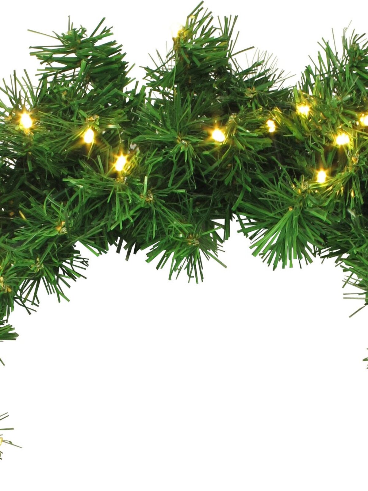 60 Warm White Lighting Connect LED Pine Wreath - 50cm