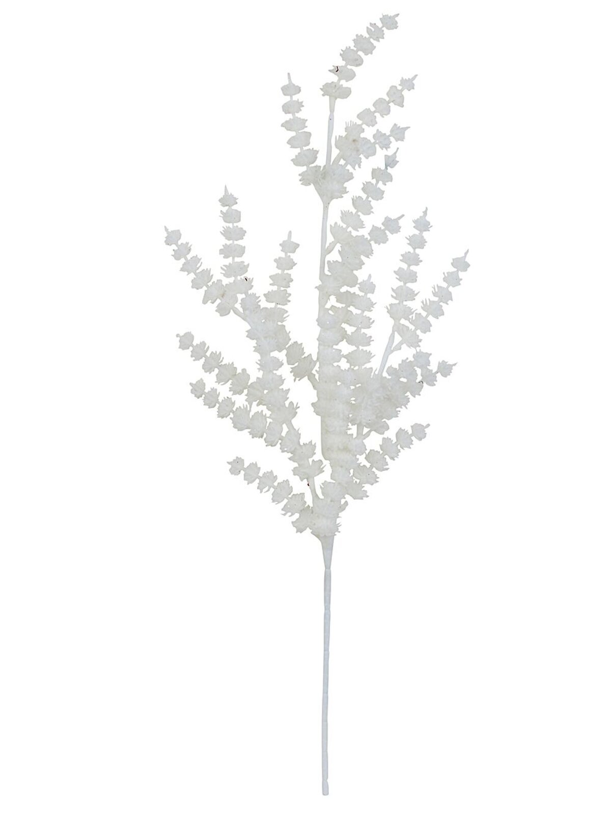 White Frost Flowers Look Spray Long Christmas Stem | 64cm — image 4