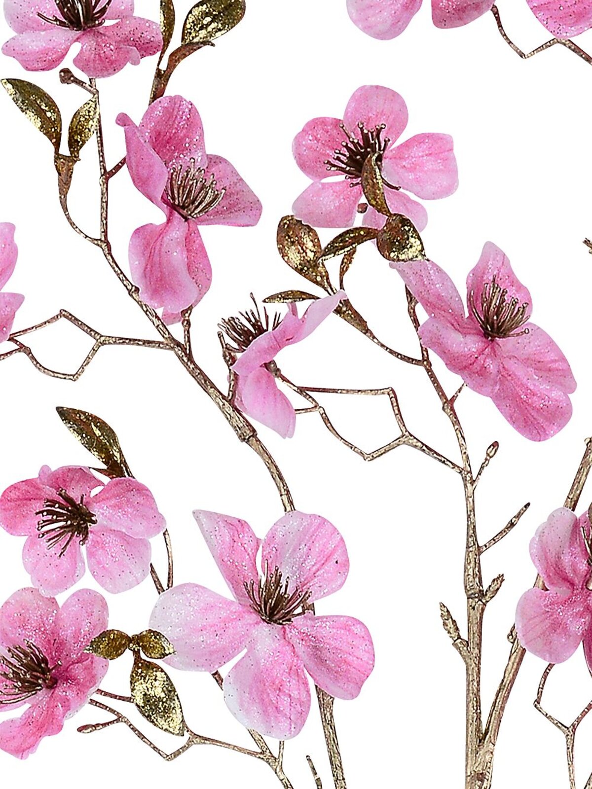 Pink Double Flowering Plum Inspired Long Christmas Stem | 68cm — image 4