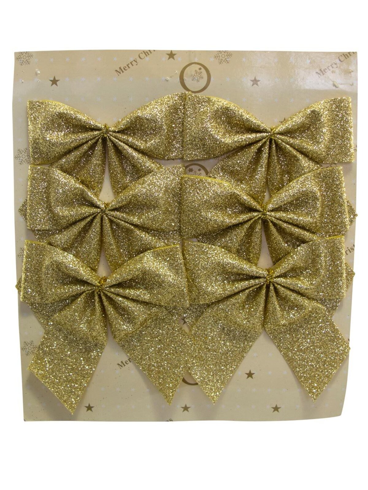 6x Gold Glitter Timeless Essential Bows | 80mm — image 3