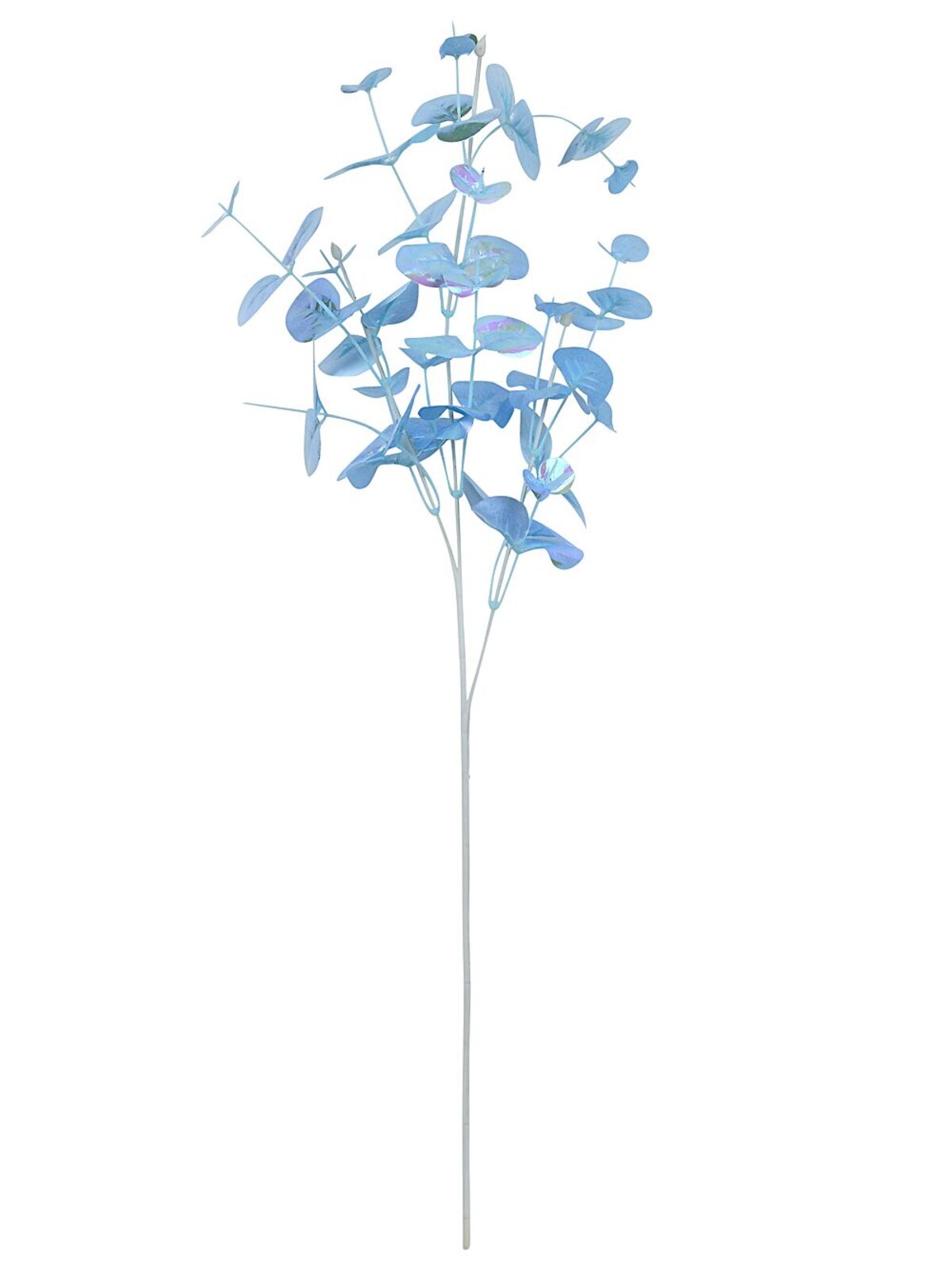 Iridescent Light Blue Eucalyptus Spray Long Christmas Stem | 72cm — image 4