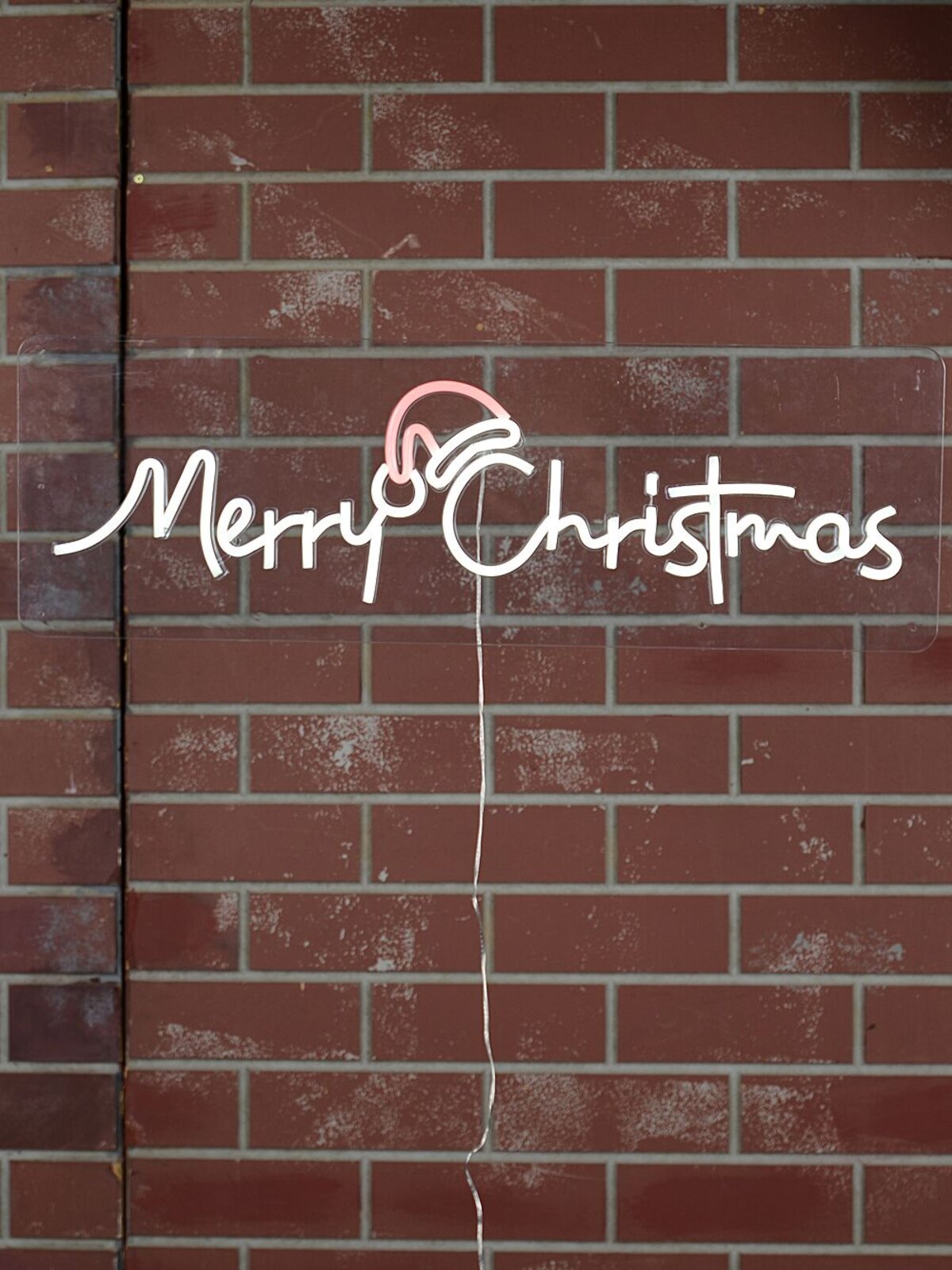 76cm Merry Christmas & Santa Hat Outdoor LED Neon Flex Light Display — image 4