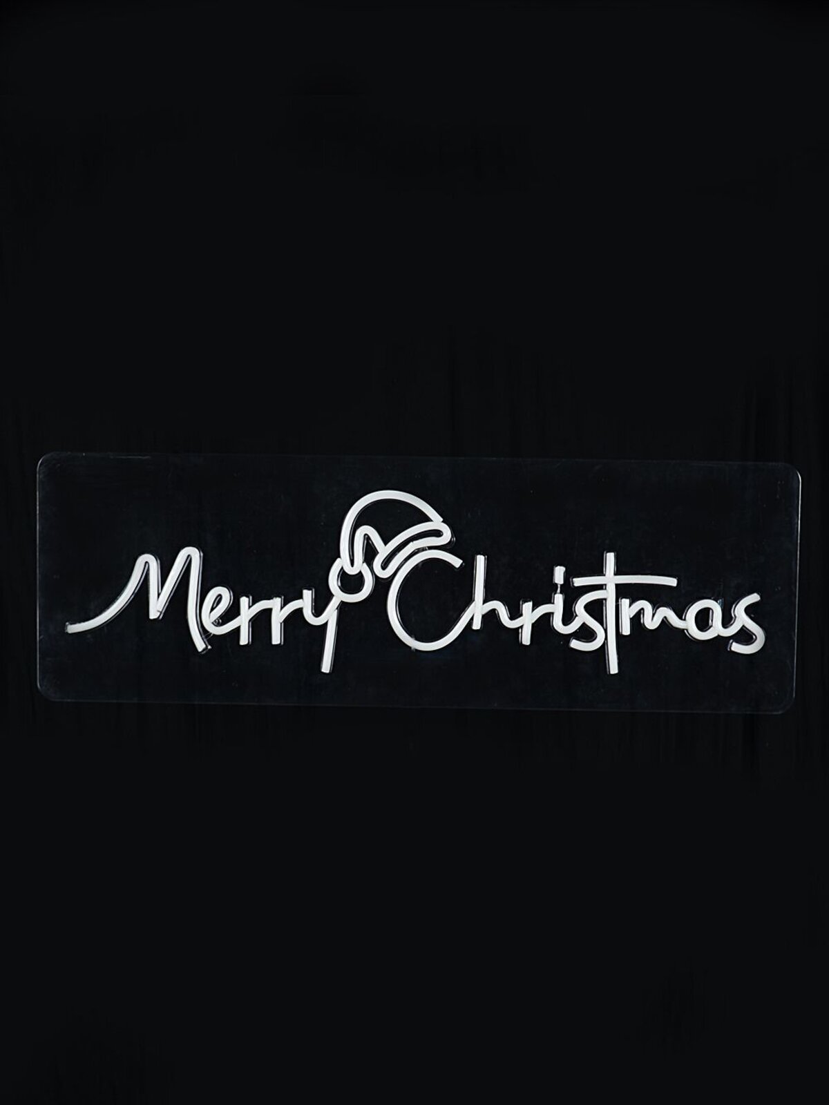 76cm Merry Christmas & Santa Hat Outdoor LED Neon Flex Light Display — image 5