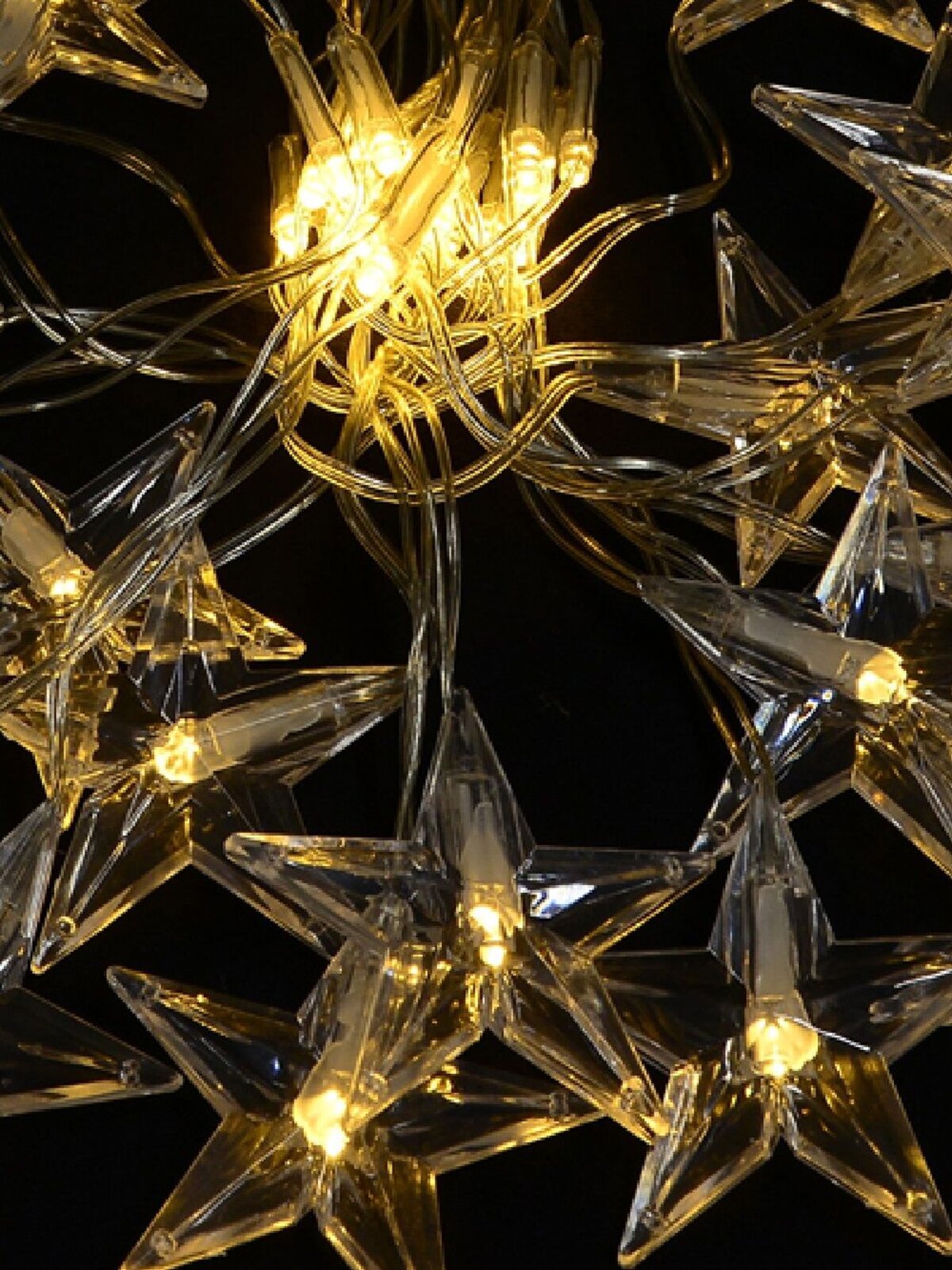 80 Warm White LED Star Icicle Net Light - up to 1.6m — image 5