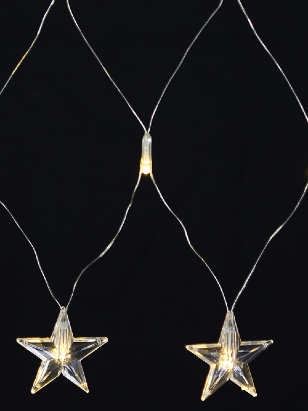 80 Warm White LED Star Icicle Net Light - up to 1.6m — image 2
