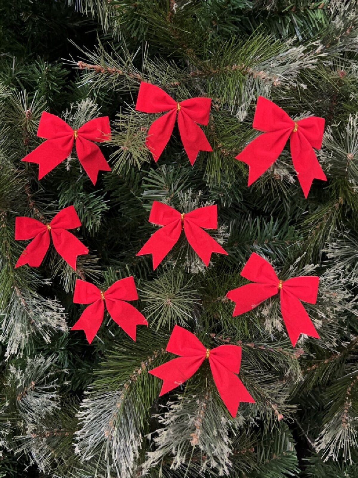 8x Red Velvet Timeless Essential Bows | 80mm — image 2