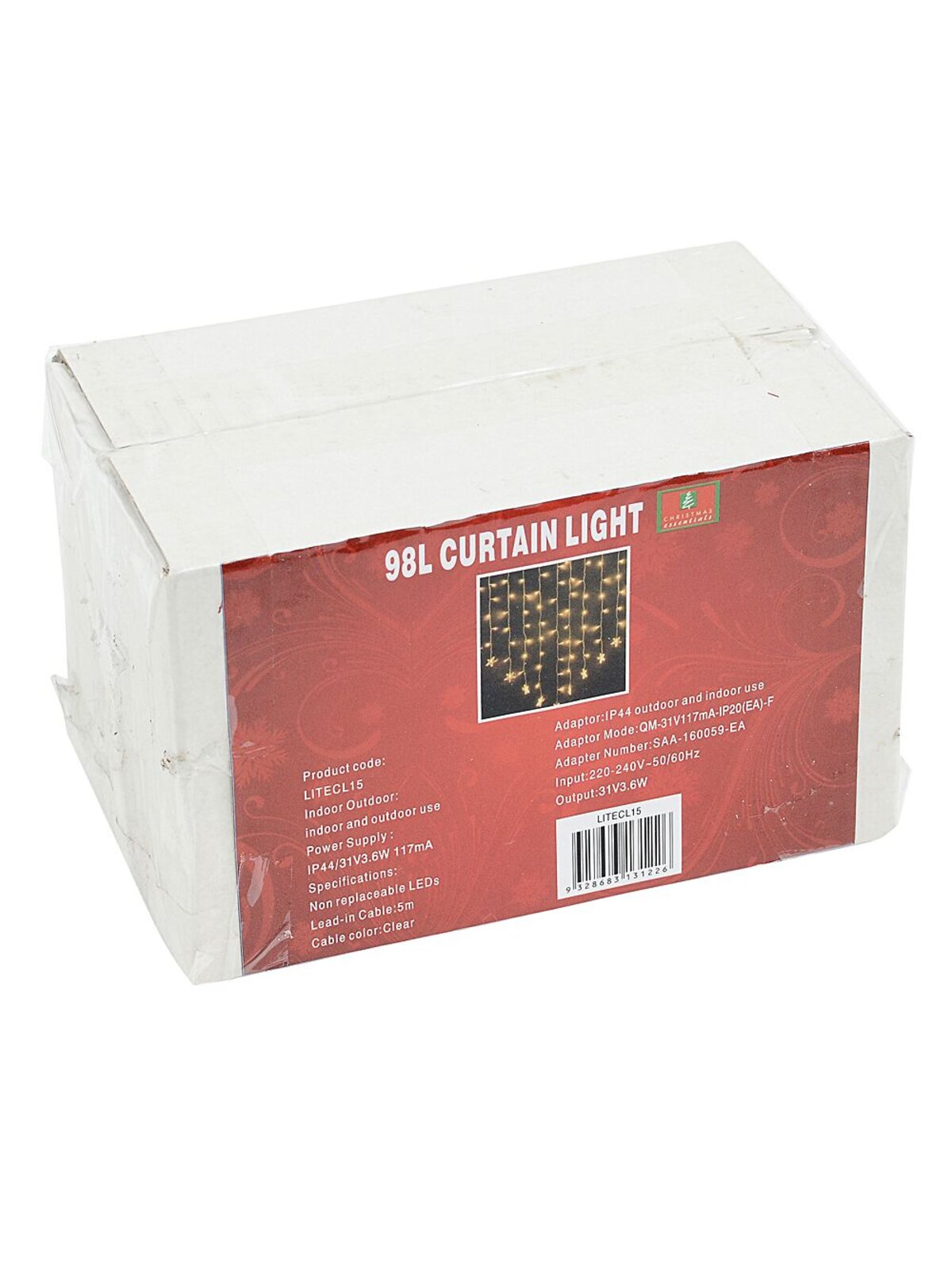98 Warm White LED V-Shape Star Curtain Fairy Lights 8 Function | 1.5m — image 6