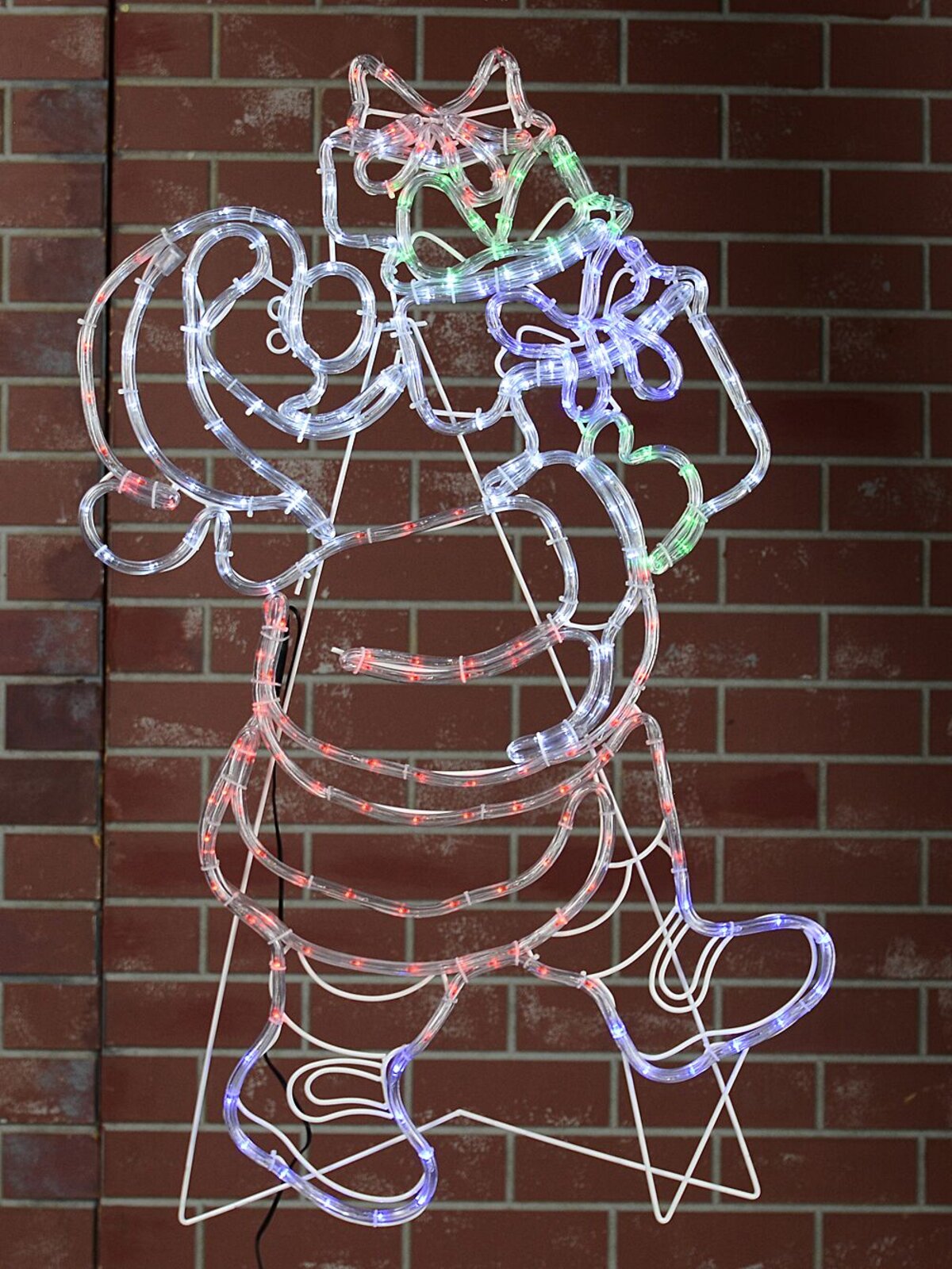 98cm Santa & Christmas Gifts With Red, Blue, Green & White LED Light Display — image 4