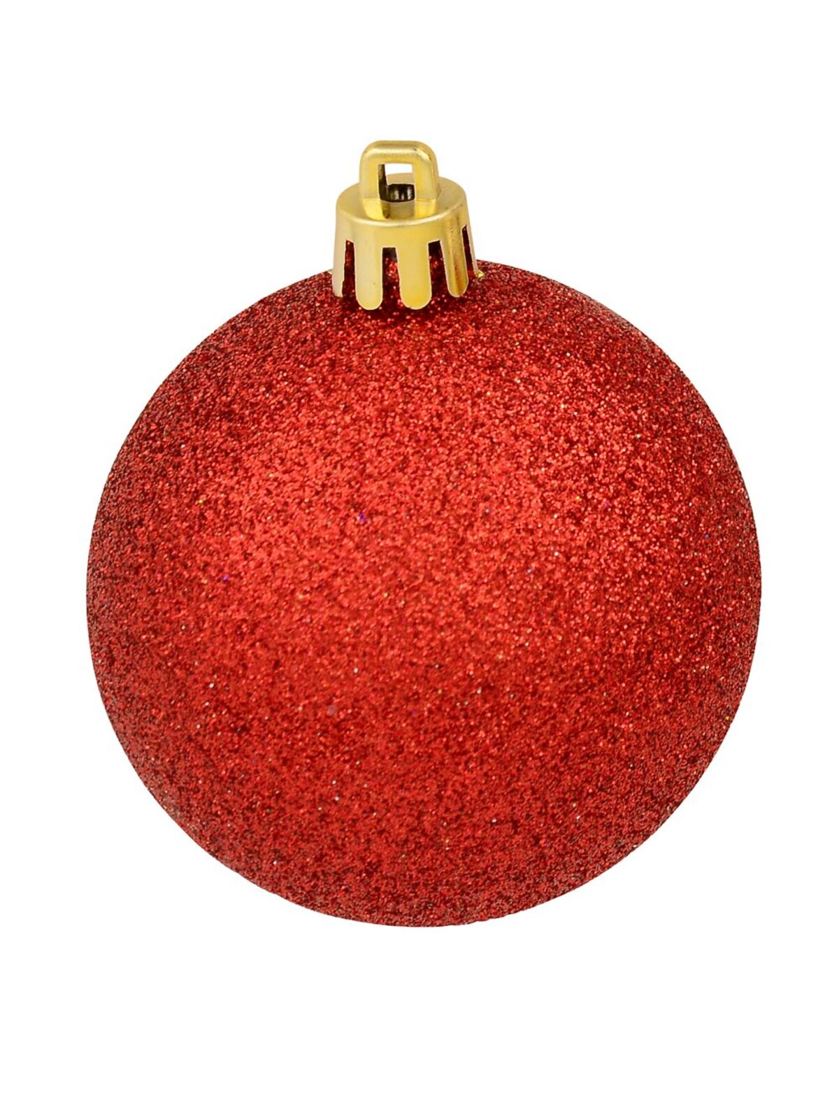 9x 60mm Red & Silver Christmas Baubles With Four Glitter Designs & Metallic — image 5