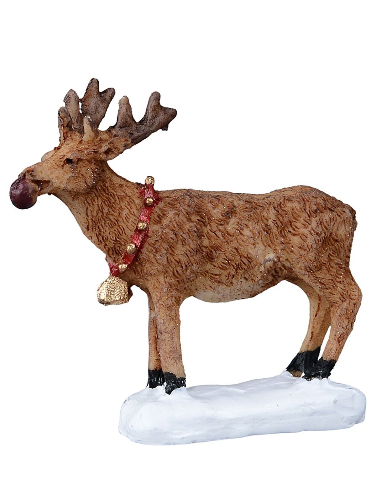 9x Santa & Sleigh With Reindeer, Moose & Trees Village Scene | 14cm Tree — image 6