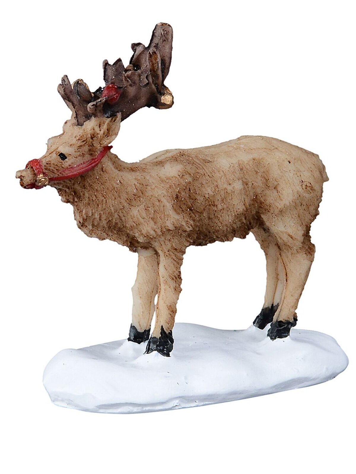 9x Santa & Sleigh With Reindeer, Moose & Trees Village Scene | 14cm Tree — image 7