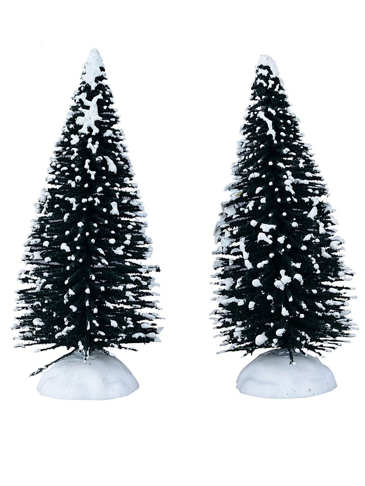 9x Snow Tipped Pine Tree & Shrub Village Scenery | 21cm Tree — image 5