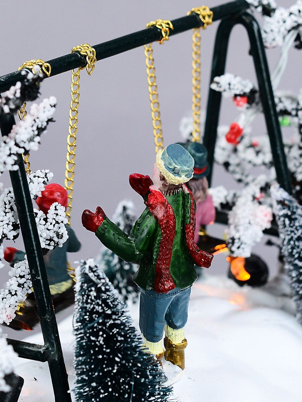 Animated Kids On Playground Swing With Multi Colour LED Lights | 14cm — image 8