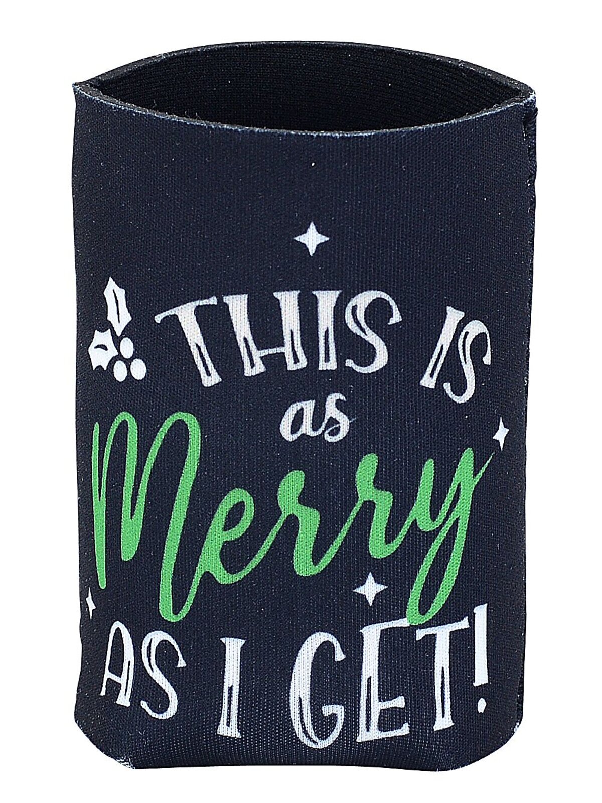Assorted 10cm Stubby & Can Holders | Santa Suit Or Festive Text Design — image 4