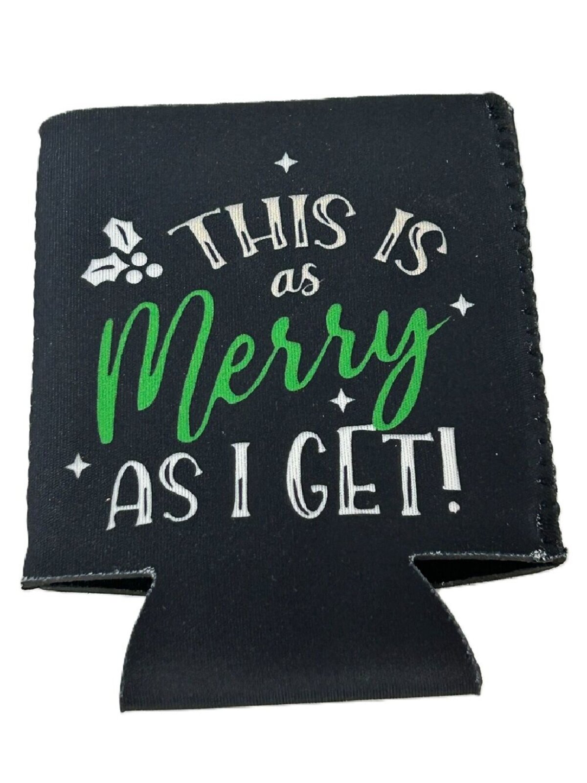 Assorted 10cm Stubby & Can Holders | Santa Suit Or Festive Text Design — image 6