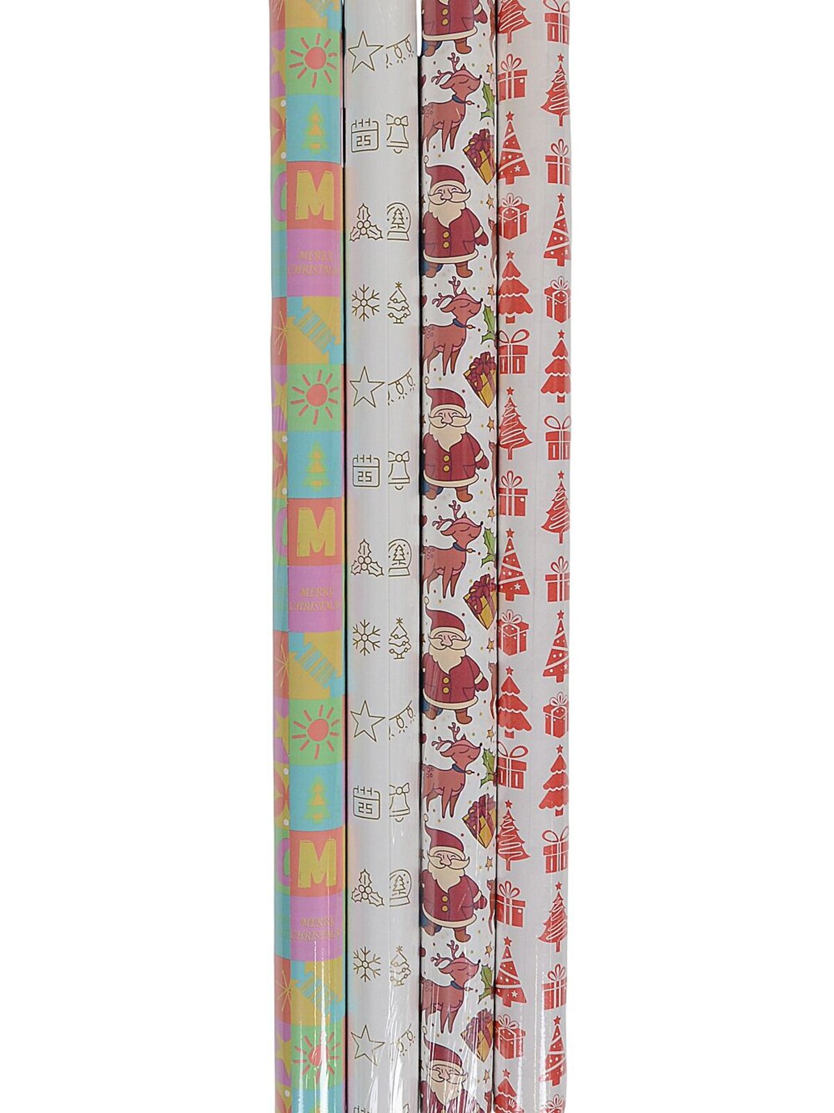 Assorted Christmas Icons & Characters Paper Gift Wrap | 8m x 70cm