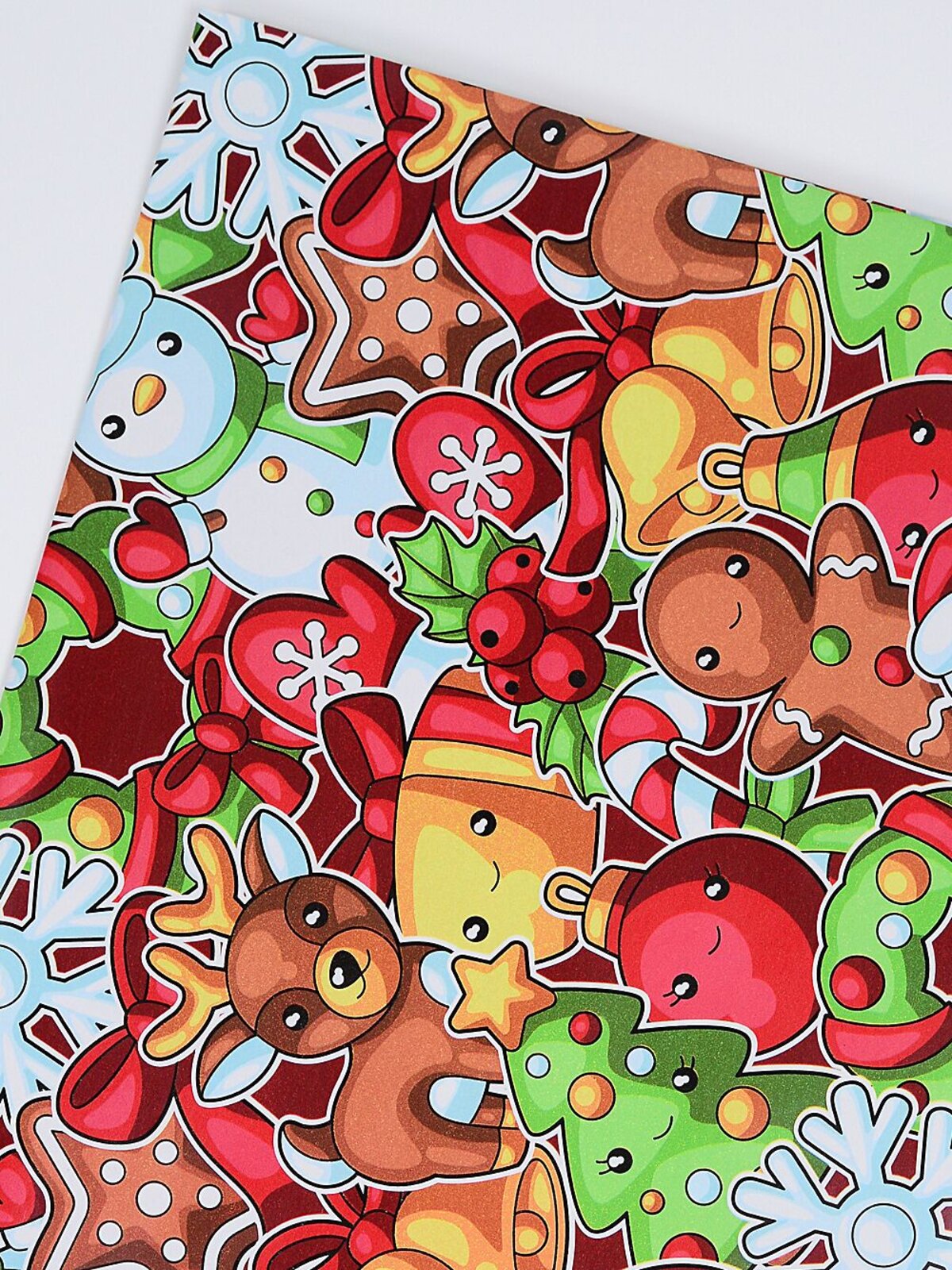 Assorted Christmas Motto & Festive Icon Paper Gift Wrap | 3m x 70cm — image 3